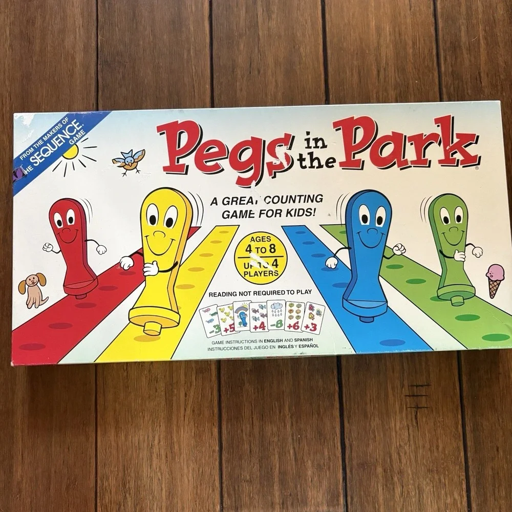 Pegs in the Park JAX Board Game Complete Counting Game for Kids Ages 4-8